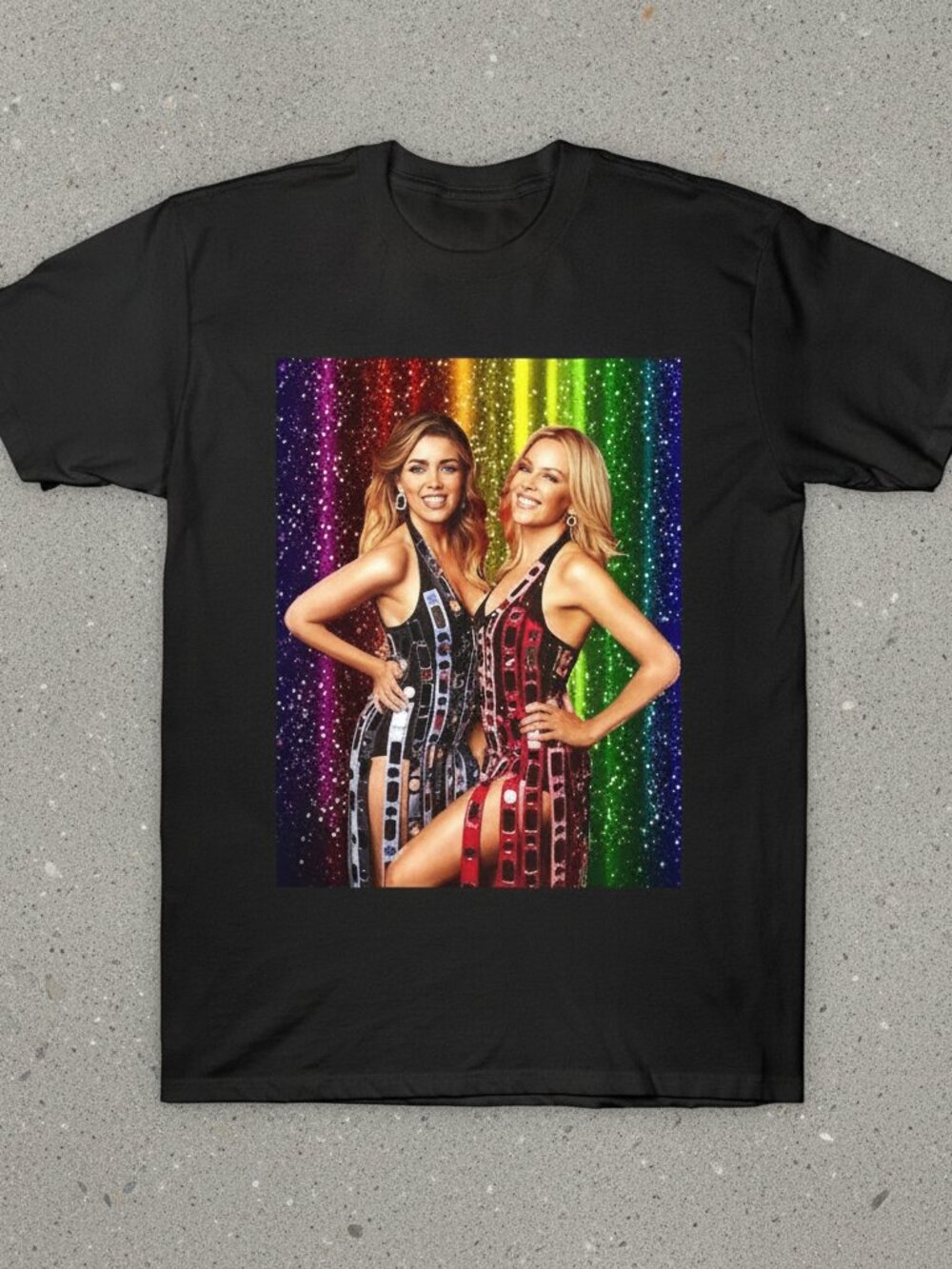 Bananarama Kylie Minogue Pride Shirt, Retro Pop Music Graphic Tee, Rainbow
